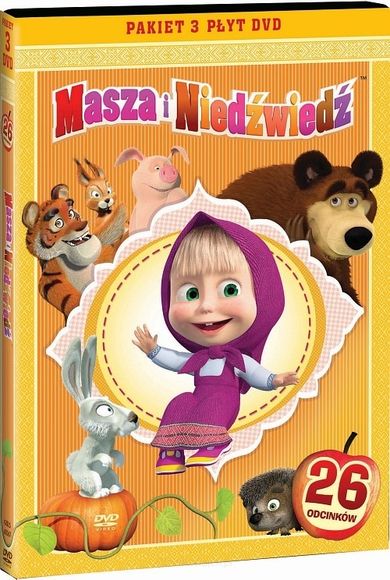 Pakiet: Masza i niedźwiedź. Części 1-3. DVD
