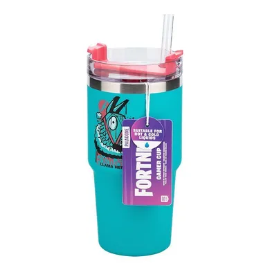 Paladone, Fortnite, kubek termiczny ze słomką, 600 ml