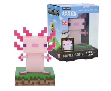 Paladone, Icons, Minecraft, Axolotl, lampka, 11 cm