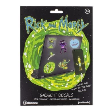 Paladone, naklejki dekoracyjne na laptopa, Rick and Morty