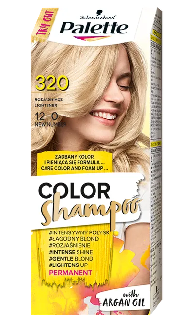 Palette, Color Shampoo, szampon koloryzujący, rozjaśniacz nr 320