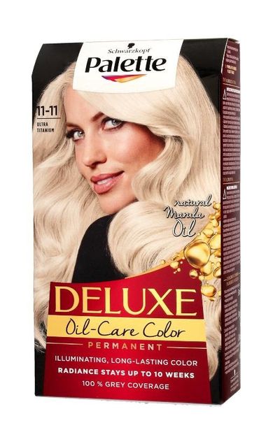 Palette, Deluxe, farba do włosów, permanetna, nr 11-11 (utleniacz), Ultra Titanium