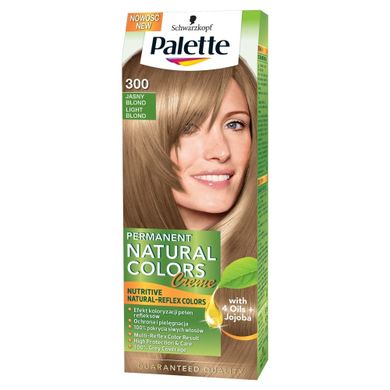 Palette, Permanent Natural Colors, krem koloryzujący, jasny blond nr 300
