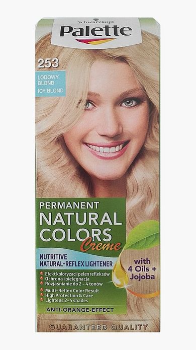 Palette, Permanent Natural Colours, farba do włosów, lodowy blond nr 253