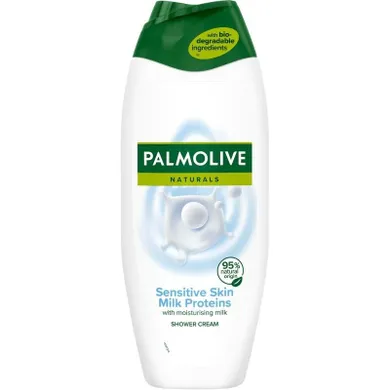 Palmolive, Naturals, kremowy żel pod prysznic, sensitive skin, milk proteins, 500 ml