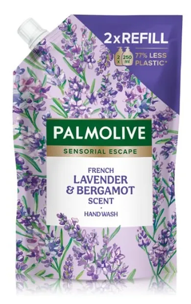 Palmolive, Sensorial Escape, mydło do rąk, french lavender & bergamot, zapas, 500 ml