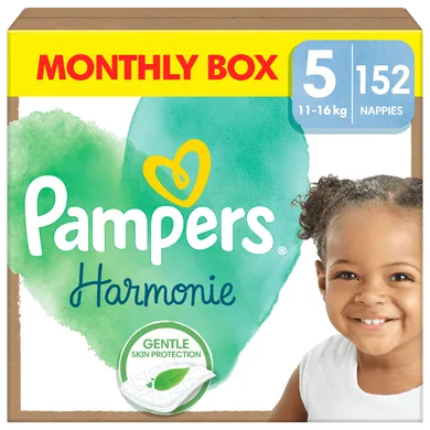 Pampers, Harmonie Baby, pieluchy jednorazowe rozmiar 5, 11-16 kg, 152 szt.