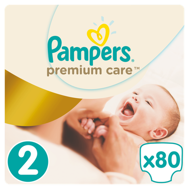 Pampers, Premium Care, pieluchy jednorazowe, rozmiar 2, mini, 160 szt., zapas na miesiąc