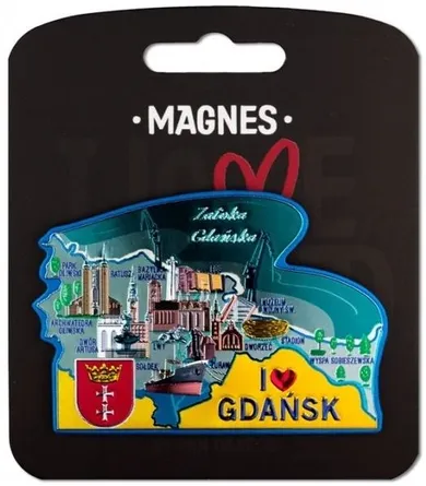 Pan Dragon, I love Poland, Gdańsk, magnes