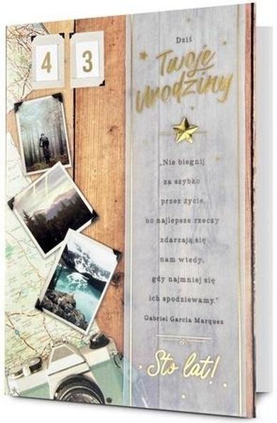 Pan Dragon, karnet B6, Urodziny, wymienne cyfry