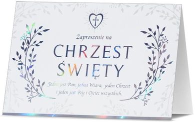 Pan Dragon, zaproszenie, Chrzest, 5 szt.