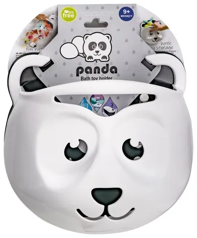 Panda, pojemnik na zabawki, biało-czarny