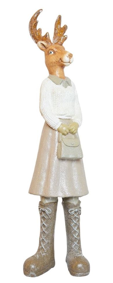 Pani renifer stojąca z torebką, 19-17-80 cm