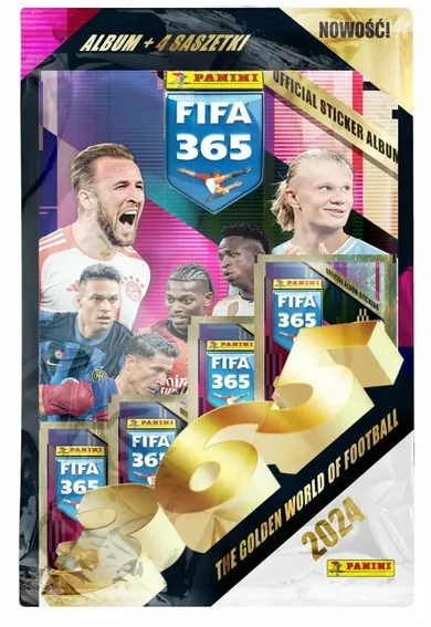 Panini, Adrenalyn XL, FIFA 365 2024, zestaw startowy, album kolekcjonerski