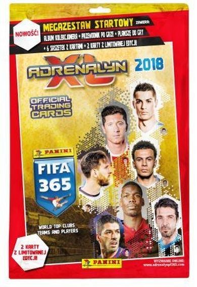 Panini, FIFA ® 365, Adrenalyn XL 2018, mega zestaw startowy