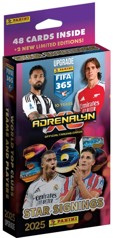 Panini, FIFA 365, Adrenalyn XL 2025, Upgrade, Star Signing, karty kolekcjonerskie, 51 szt.