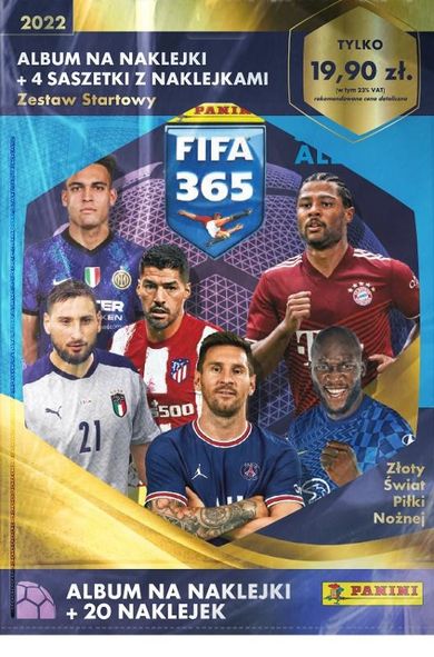 Panini, FIFA 365, zestaw startowy, naklejki