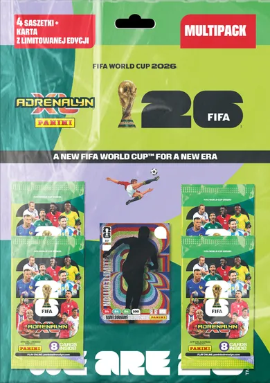 Panini, FIFA World Cup, Adrenalyn XL 2026, Multipack, zestaw saszetek z kartami kolekcjonerskimi