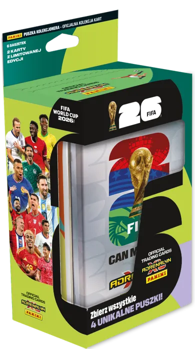 Panini, FIFA World Cup, Adrenalyn XL 2026, puszka z kartami kolekcjonerskimi, 1 szt.