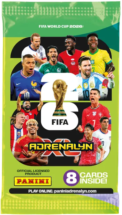 Panini, FIFA World Cup, Adrenalyn XL 2026, saszetka z kartami kolekcjonerskimi, 1 szt.