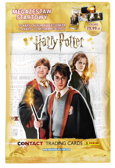 Panini, Harry Potter, Contact Trading Cards, mega zestaw startowy