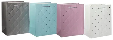 Panorama, torebka prezentowa, mała, Złocona Pastel, 1 szt.