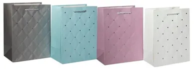 Panorama, torebka prezentowa, średnia, Złocona Pastel, 1 szt.