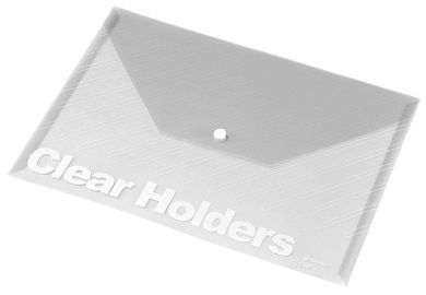 Panta Plast, Focus, koperta na zatrzask, przezroczysta, biała, A4, 1 szt.