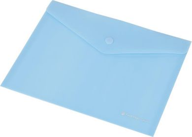 Panta Plast, Focus, koperta na zatrzask, przezroczysta, niebieska, A4, 1 szt.