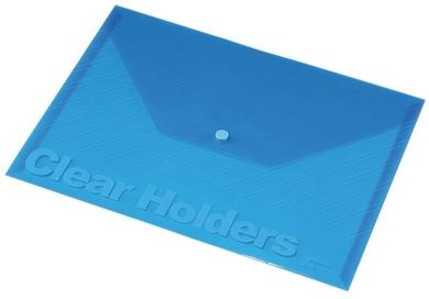 Panta Plast, Focus, koperta na zatrzask, przezroczysta, niebieska, A4, 1 szt.