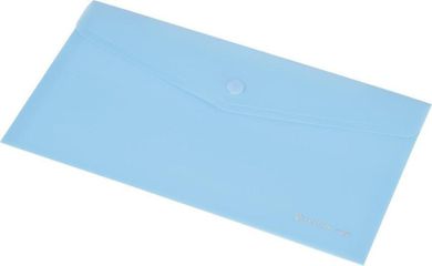 Panta Plast, Focus, koperta na zatrzask, przezroczysta, niebieska, DL, 1 szt.