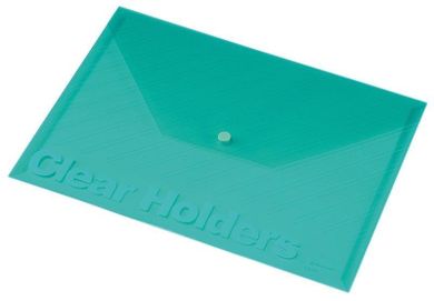 Panta Plast, Focus, koperta na zatrzask, przezroczysta, zielona, A4, 1 szt.