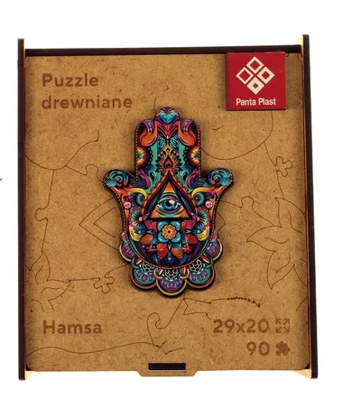 Panta Plast, Hamsa, puzzle drewniane A4, 90 elementów