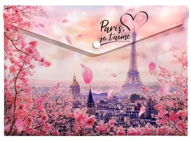 Panta Plast, koperta na napę, A4, Take Me To Paris, 1 szt.