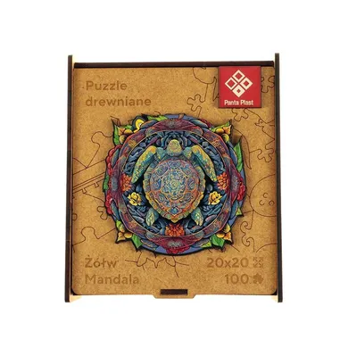 Panta Plast, Mandala, puzzle drewniane A4, 90 elementów