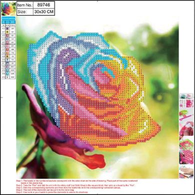Panta Plast, mozaika diamentowa 5D kit, Roses, 30-30 cm