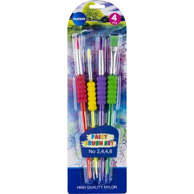 Panta Plast, zestaw pędzli artystycznych, plastikowych, 4 szt.