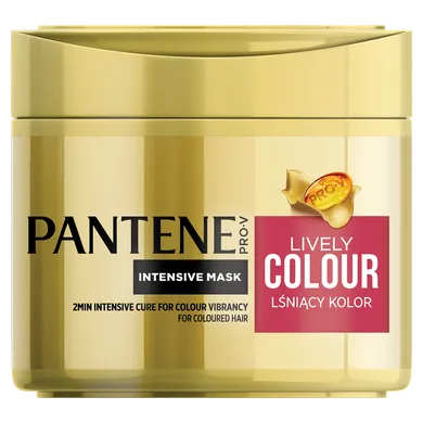 Pantene, Ochrona koloru i blask, maska do włosów farbowanych, 300 ml