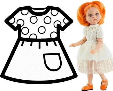 Paola Reina, ubranko dla lalek, 32 cm