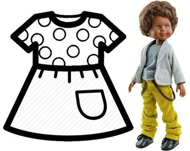 Paola Reina, ubranko dla lalek, 32 cm