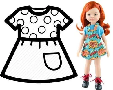 Paola Reina, ubranko dla lalek, 32 cm