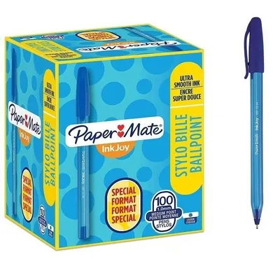 Paper Mate, InkJoy, długopisy, niebieskie, 100 szt.