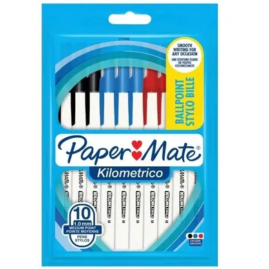 Paper Mate, Kilometrico, długopisy, 1,0 mm, 10 szt.