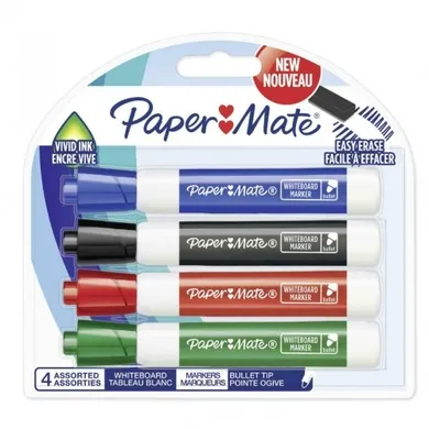Paper Mate, zestaw markerów suchościeralnych, 4 szt.