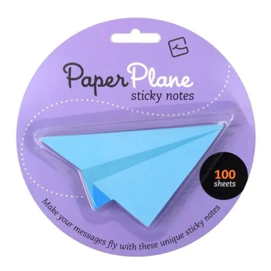 Paper Plane, karteczki samoprzylepne, niebieskie