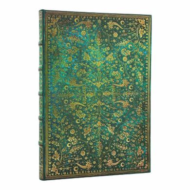 Paperblanks, Emerald Flower, notatnik, linia, grande