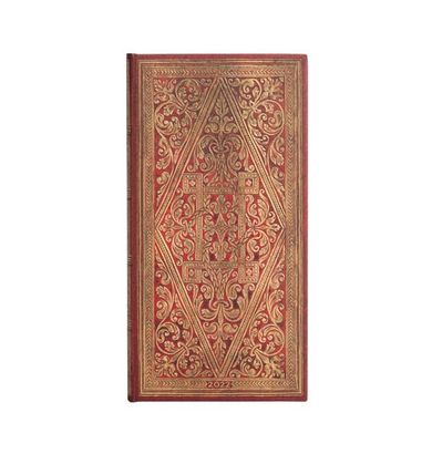 Paperblanks, kalendarz książkowy 2022, slim, Golden Pathway Horizontal