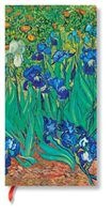 Paperblanks, notatnik, linia, 176 stron, Van Gogh’s Irises, Slim, 1 szt.