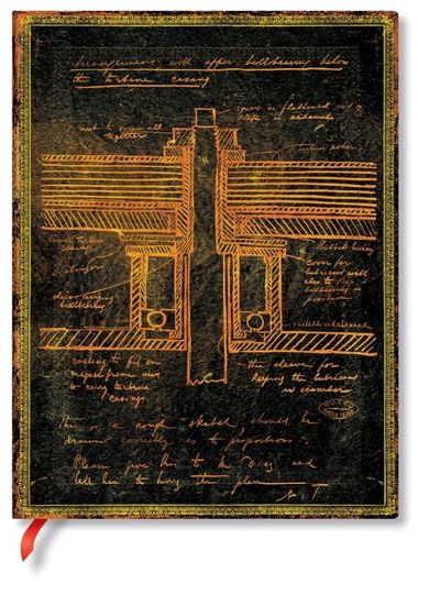Paperblanks, notes Flexis, Tesla, Sketch of a Turbine, Ultra Lined