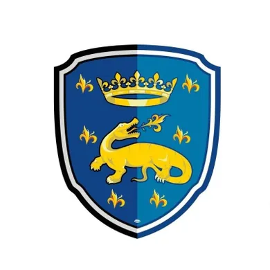 Papo, tarcza rycerska z salamandrą